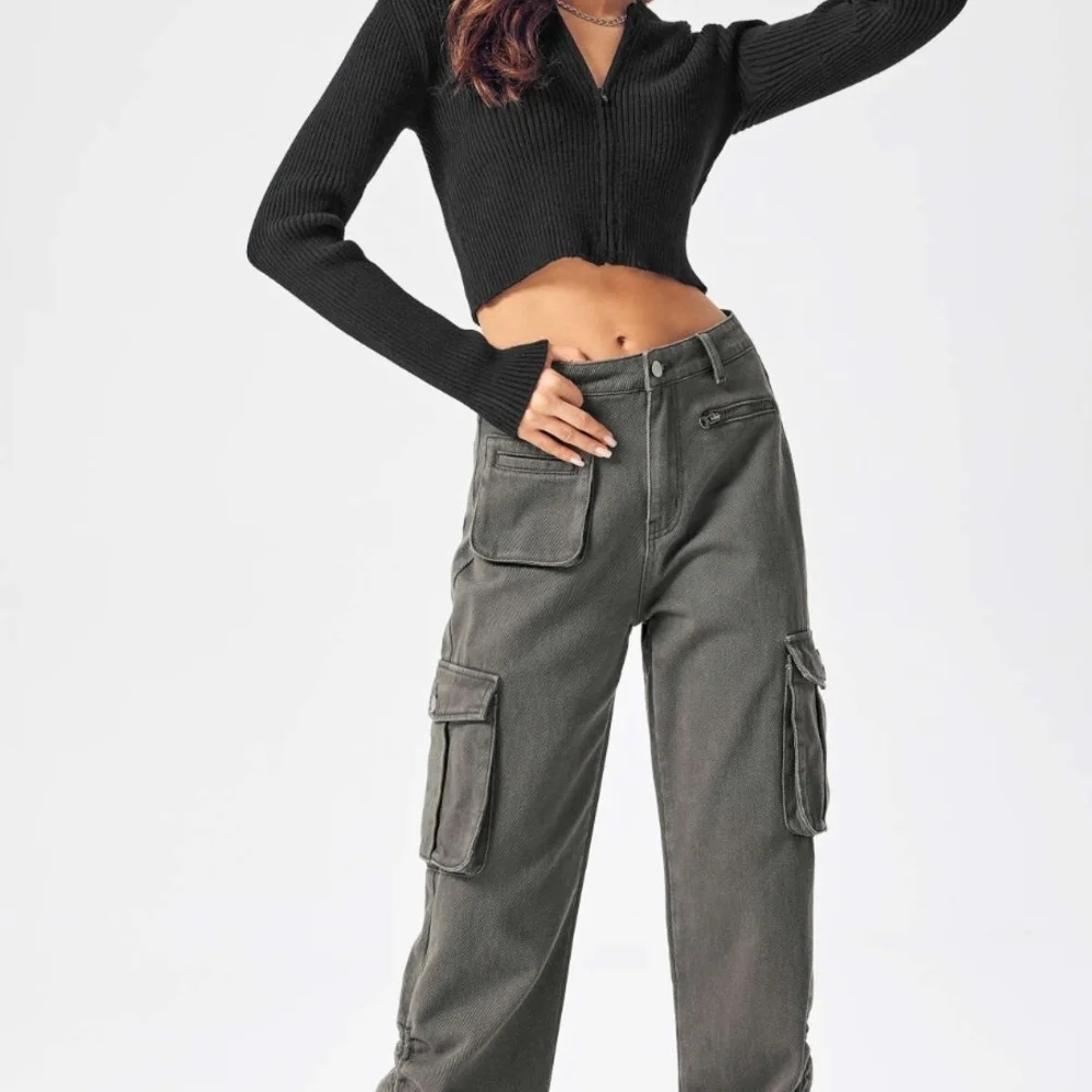 Cider Sz M NWT - Gray Cargo Pants with Sturdy Material and Straight Fit - Picture 1 of 13